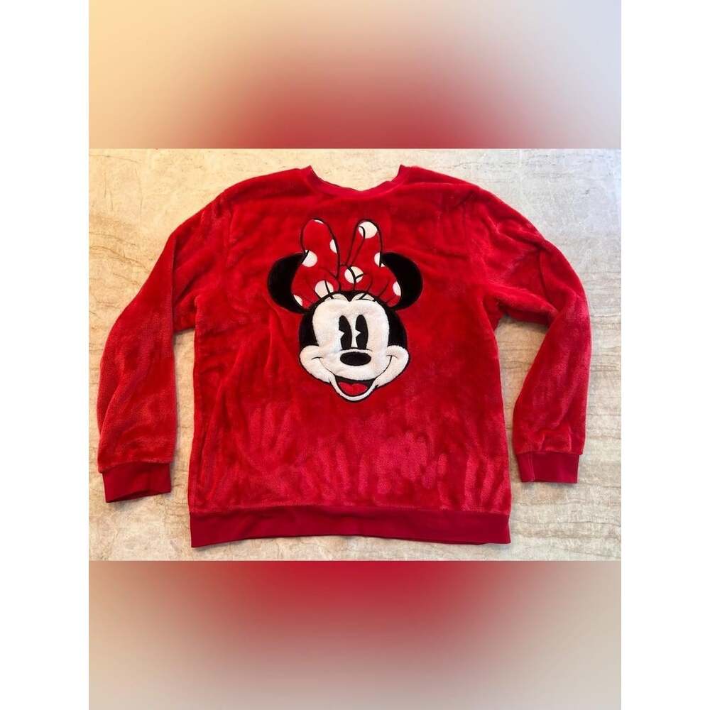 Disney Women's Red and Black Sweatshirt